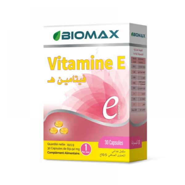Biomax Vitamine E Capsules B/30 Capsules