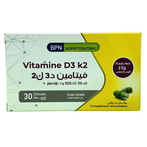 BPN Vitamine D3 K2 (5000 UI) 30 gélules