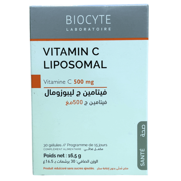 Biocyte Vitamine C Liposomale 500mg (30 gélules)