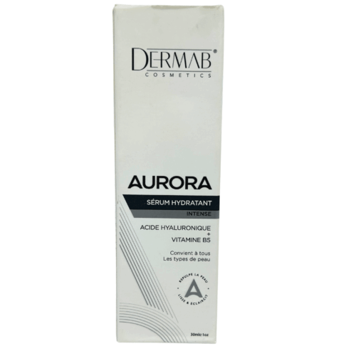 Dermab Aurora Sérum Hydratant Acide Hyaluronique + Vitamine B5 (tous types de peau)