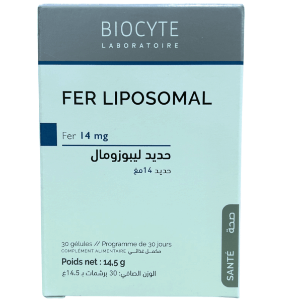 Biocyte Fer Liposomale 14mg (30 gélules)