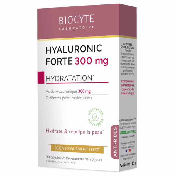 Biocyte Acide Hyaluronique 300mg (Hyaluronic Forte) 30 gélules