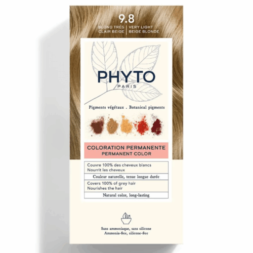 huji.png Phyto Color 9.8 Blond Très Clair Beige (Very Light Beige Blonde)