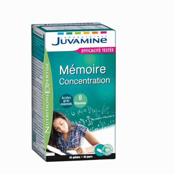 Juvamine Mémoire et Concentration 30 Gélules