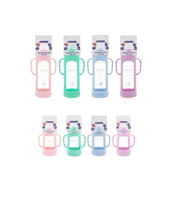 Kids Heaven Biberon En Verre Avec Bras Incassable