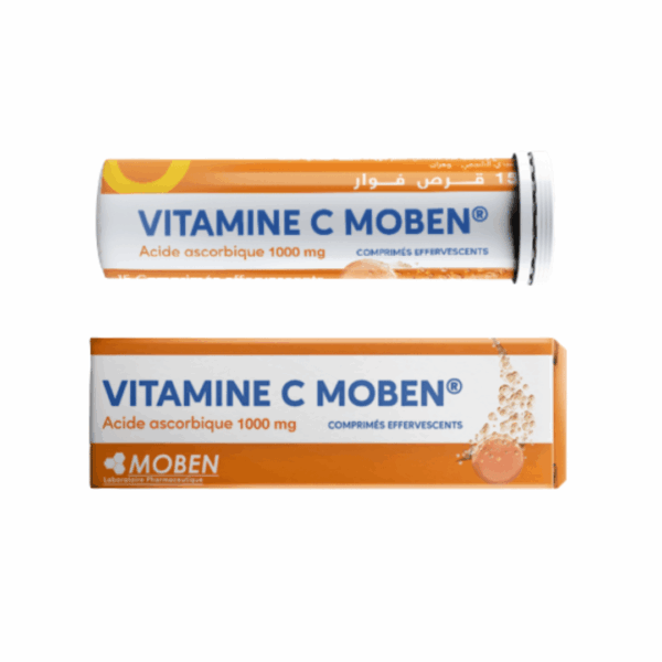 Moben Vitamine C 1000mg B/15 Comprimés Effervescents