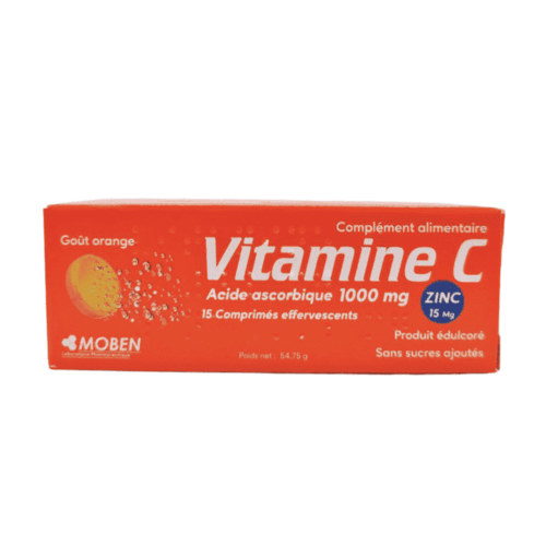moben-vitamine-czinc-1000mg-15mg-b-15-comprimes-effervescents.png Moben Vitamine C+Zinc 1000mg/15mg B/15 Comprimés Effervescents