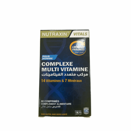 Nutraxin Complexe Multivitamines Homme B/60 Comprimé