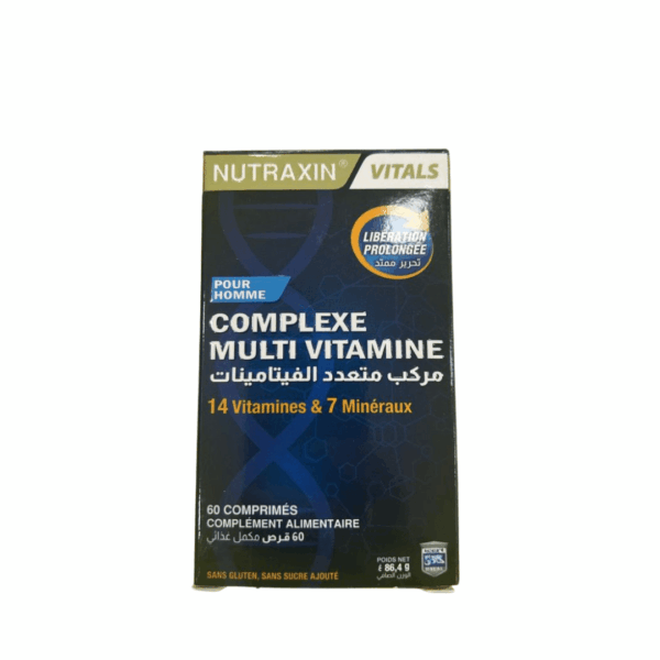 Nutraxin Complexe Multivitamines Homme B/60 Comprimé