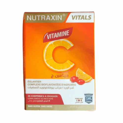 nutraxin-vit-c-a-croquer.png Nutraxin Vitamine C 500mg B/28 Comprimés à Croquer