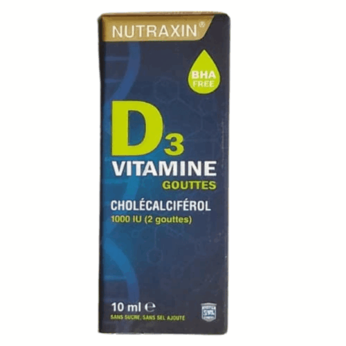 nutraxin-vitamine-d3-10ml-gttes.buv_.png Nutraxin Vitamine D3 1000UI Gouttes Buvables