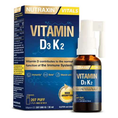 nutraxin-vitamine-d3-k2-1000ui-spray.png Nutraxin Vitamine D3 K2 1000UI Spray