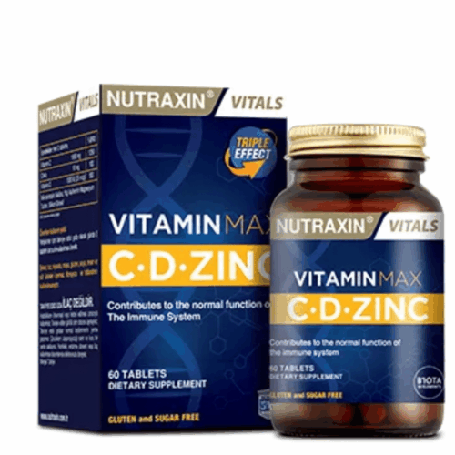 Nutraxin Vitamine MAX C.D.Zinc B-60 Comprimés