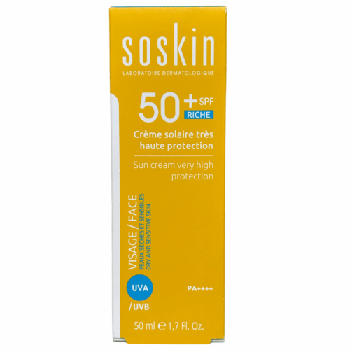 Soskin Crème Solaire SPF50+ Peau Sèche et Sensible