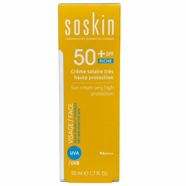 Soskin Crème Solaire SPF50+ Peau Sèche et Sensible